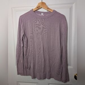 Lululemon Bring it Backbend Pullover Sweater Long Sleeve Top Size 8 Purple